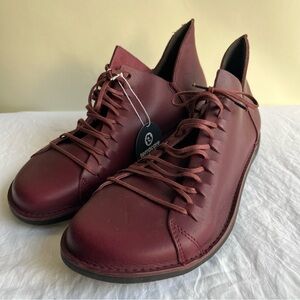 Loints Of Holland Nieuwvliet? Sneakers Ankle Boots Sz 41 Women’s Maroon New NWT